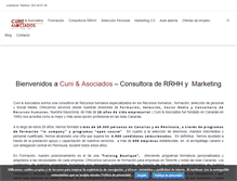 Tablet Screenshot of cuniasociados.com